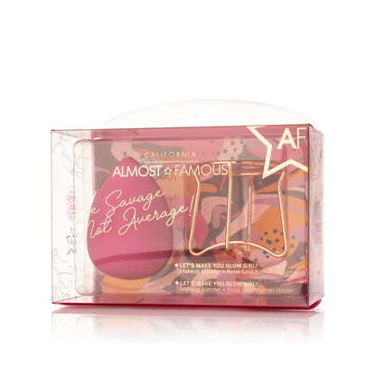 Almost Famous Professional Makeup Blender with Rose Gold Stand
