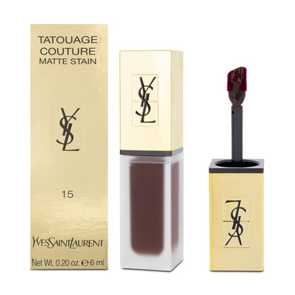 YSL Tatouage Couture Plum Matte Lip Stain 15 Violet Conviction