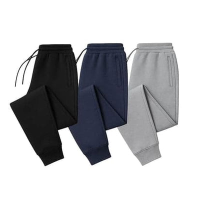 BenBen Mens 3 Pack Ultra Soft Basic Fleece Jogger