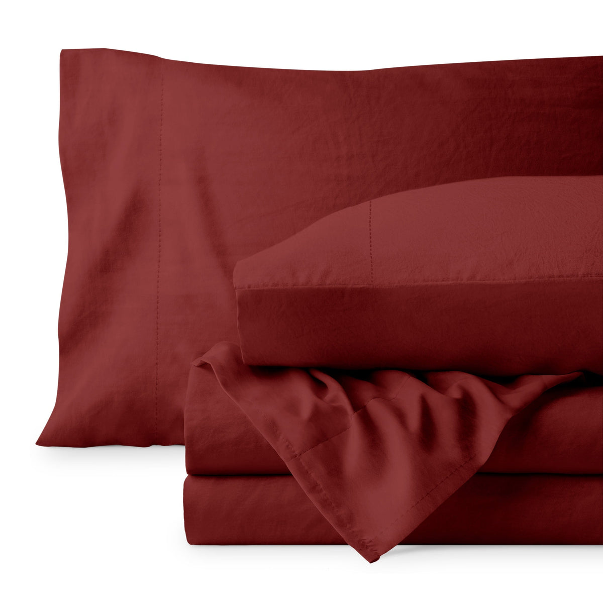 Bare Home Washed Microfiber Sheet Set