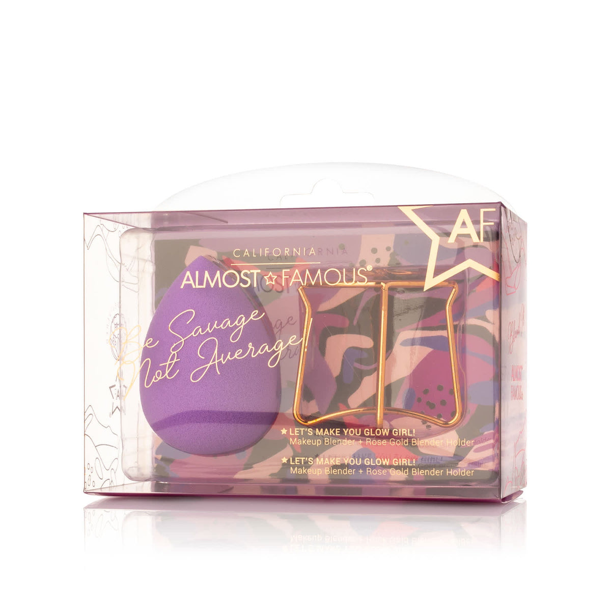 Almost Famous Professional Makeup Blender with Rose Gold Stand