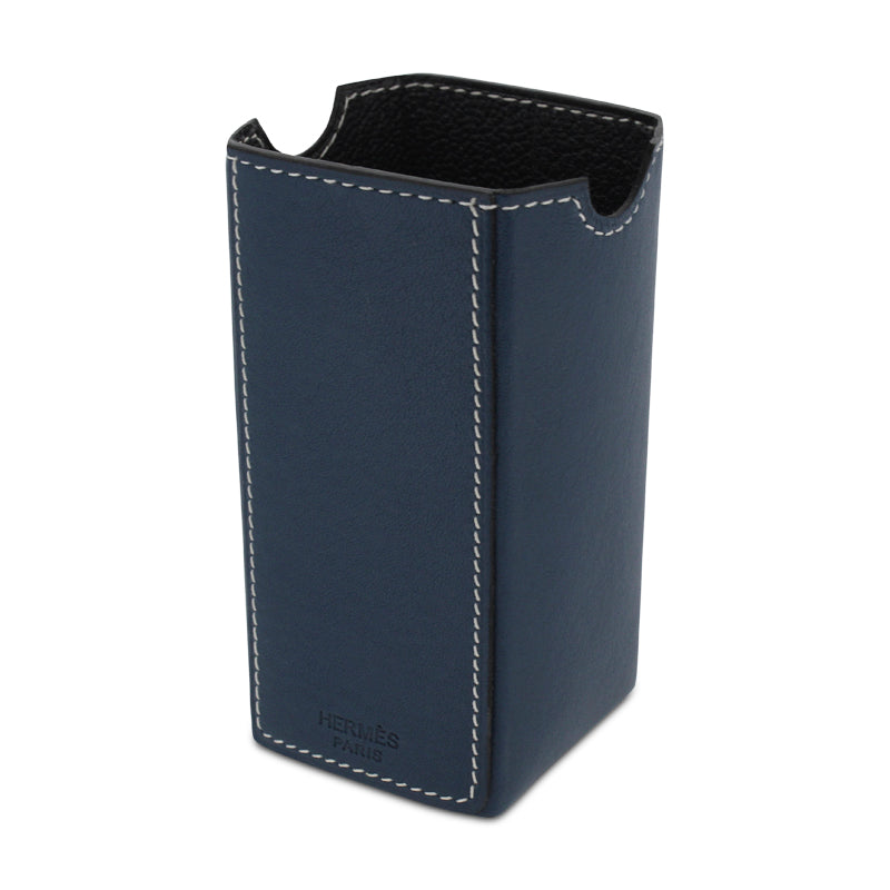 Hermes Perfume Holder Leather Blue 100ml