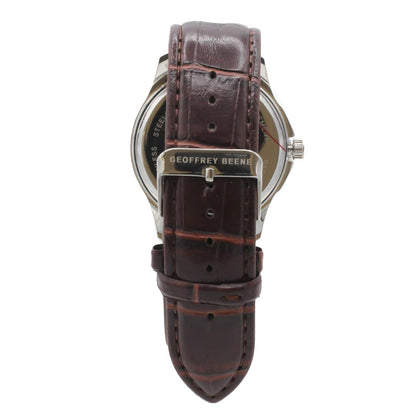 Geoffrey Beene Leather Men's Watch GB8070SLBNNV