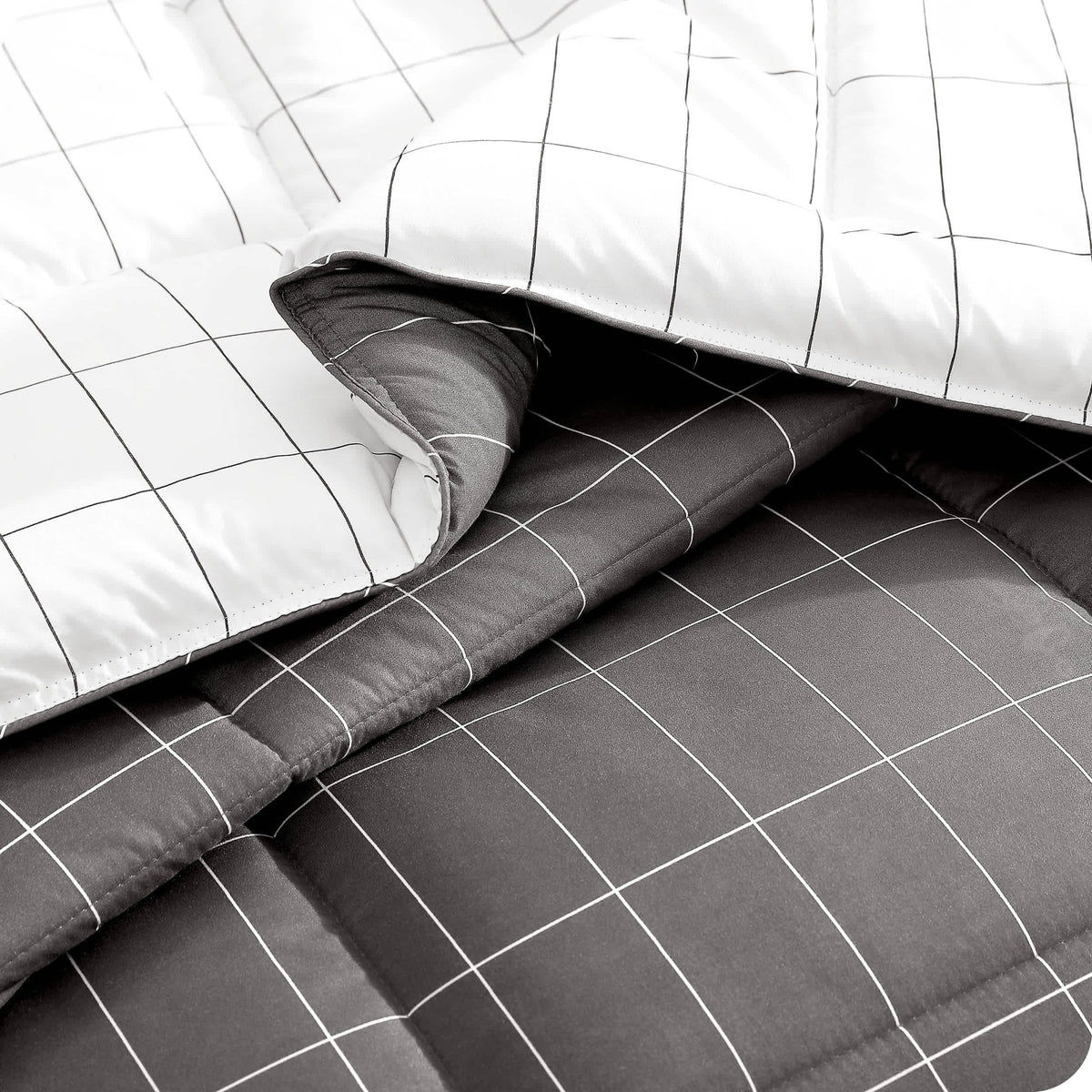 Bare Home Bed-in-a-Bag Comforter Set with White Sheets