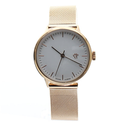 Chpo Ladies Watch Rose Gold Mesh Strap Nando