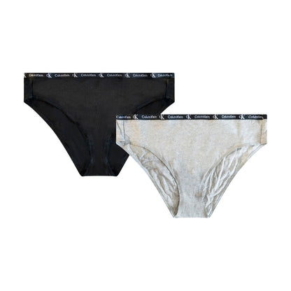 Calvin Klein 1996 Modern Bikini Cotton Stretch Black / Grey Heather Womens
