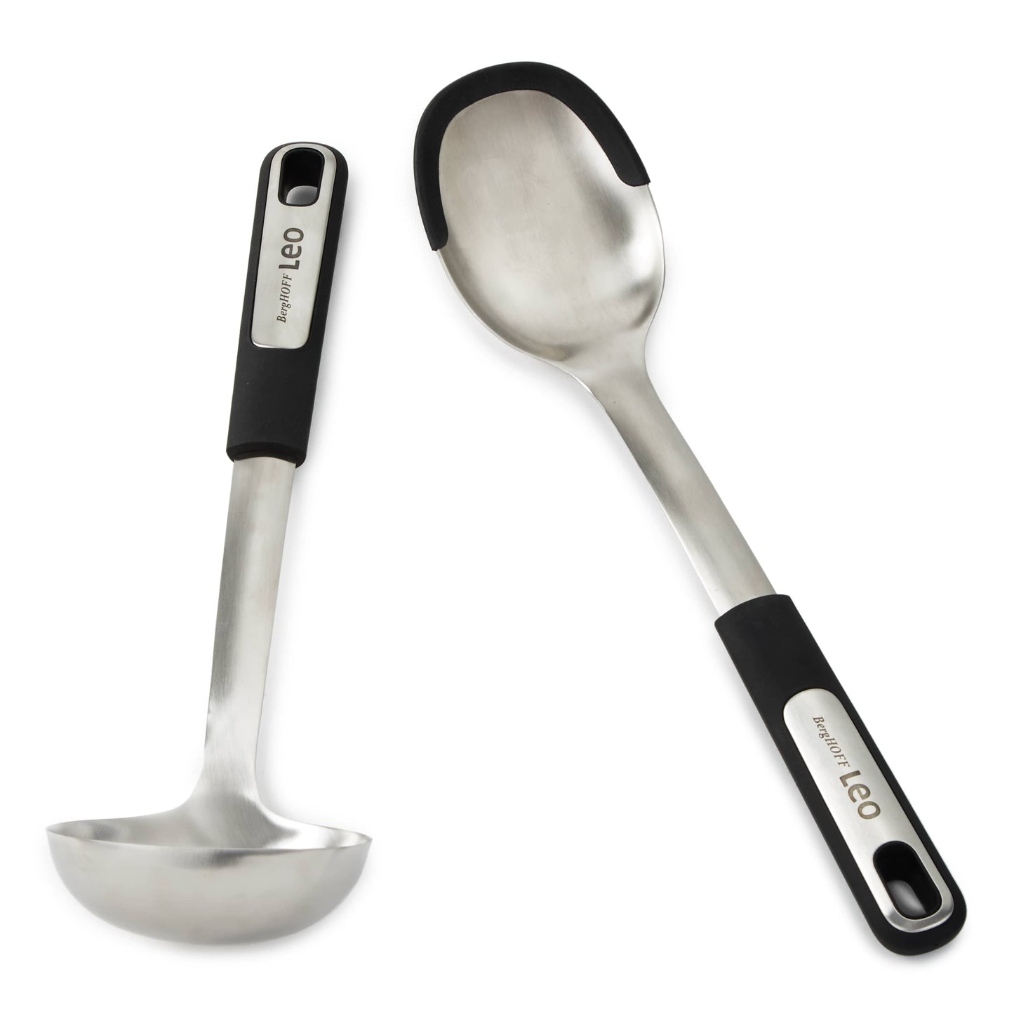 BergHOFF Graphite 2Pc Soup Ladle and Serving Spoon Set