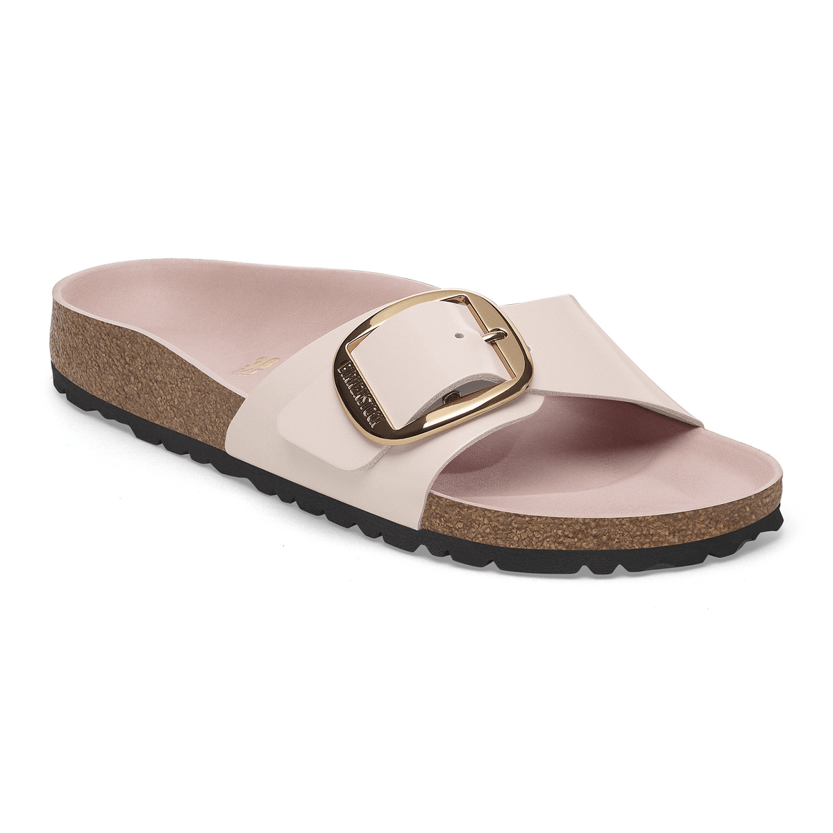 Birkenstock Madrid Big Buckle Natural Leather Rose