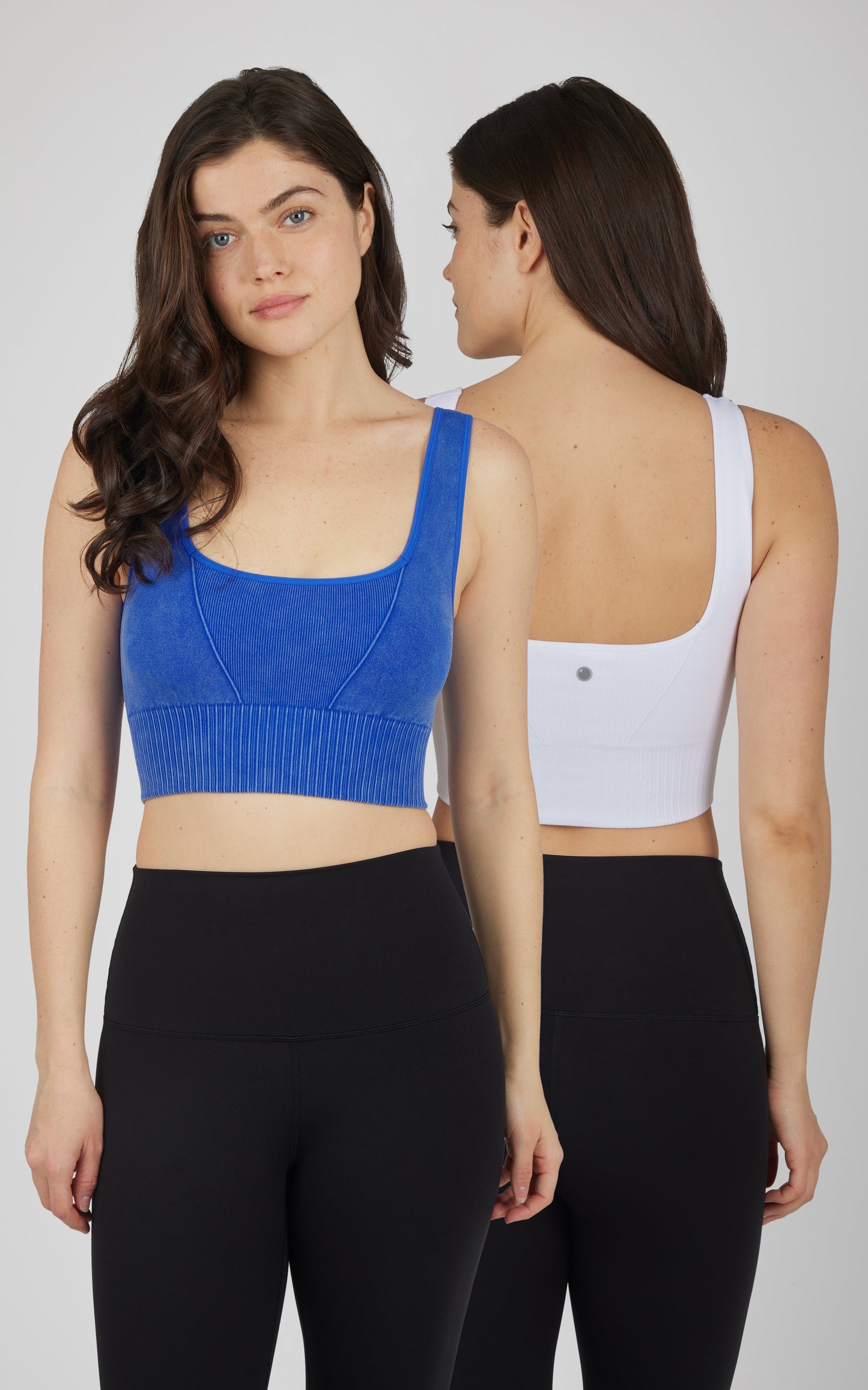 90 Degree by Reflex 2 PK Stonewash Seamless Bra Tank