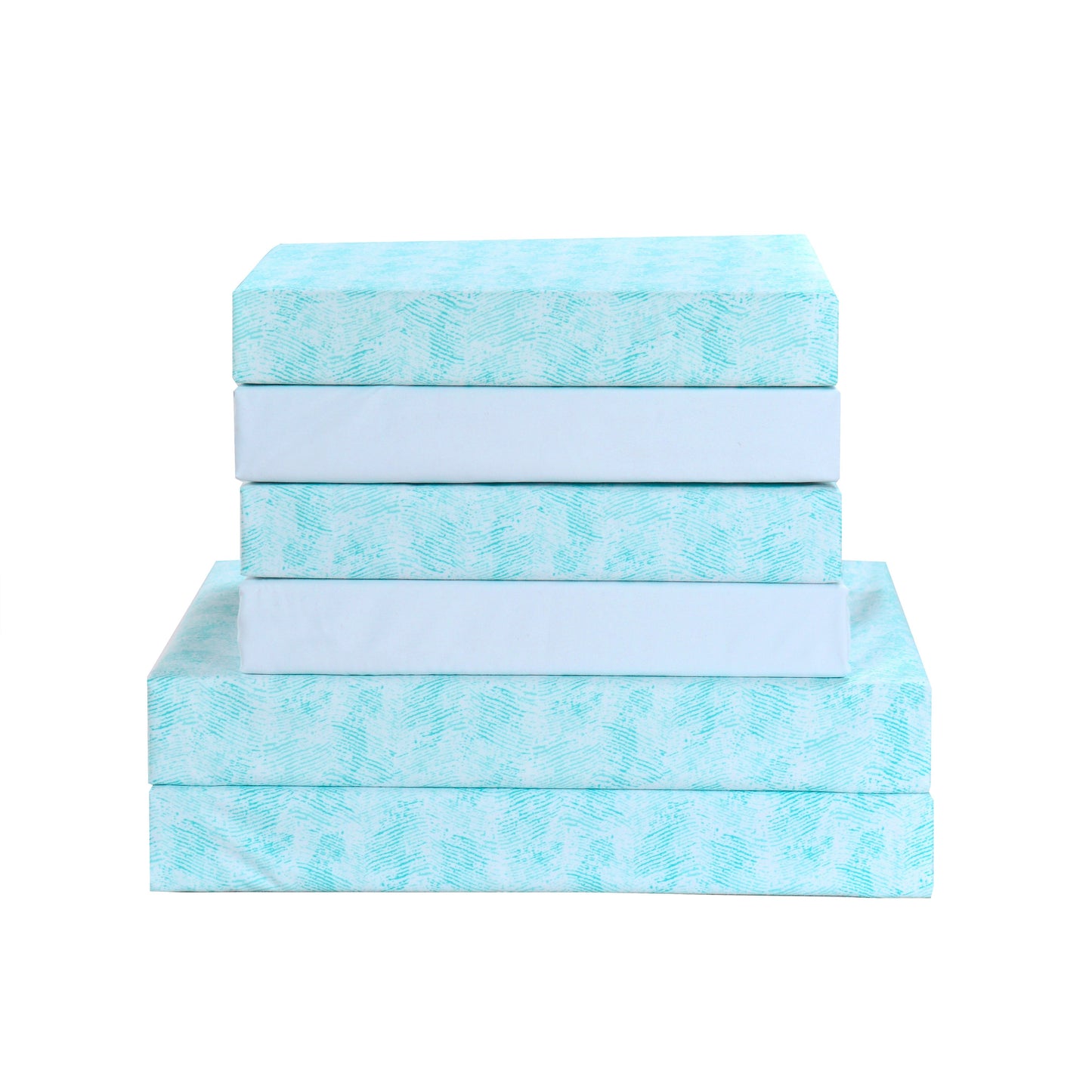 Elegant Comfort 6-Piece Floral and Stripe Pattern Sheet Set - Soft as a Hotel Premium Quality Bedding