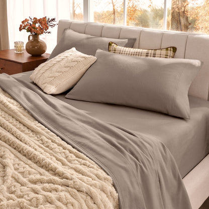 Bare Home Organic Cotton Flannel Sheet Set
