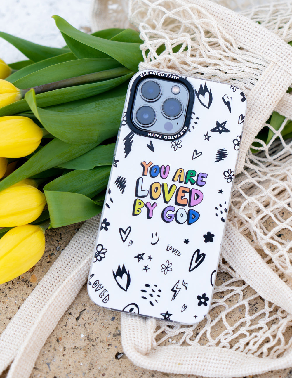 Elevated Faith White You Are Loved By God Phone Case