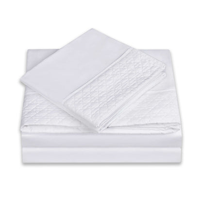 Elegant Comfort Quilted 4-Piece Sheet Set, Premium Hotel Quality