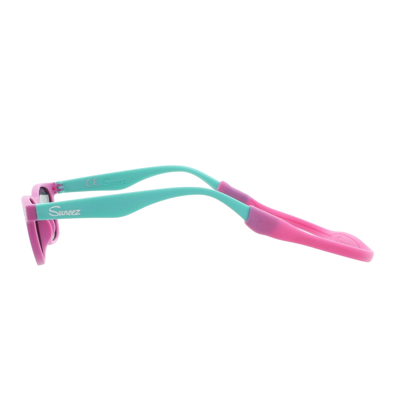 Suneez Polarised Kids Sunglasses Pink & Turquoise Flexible 4-10 years