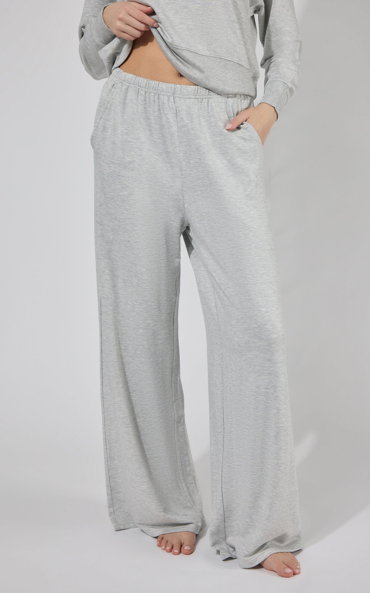 90 Degree by Reflex Modal Terry Relaxed Wide Pant