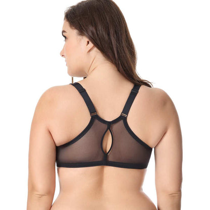 Front Closure Racerback Plus Size Underwire Bra