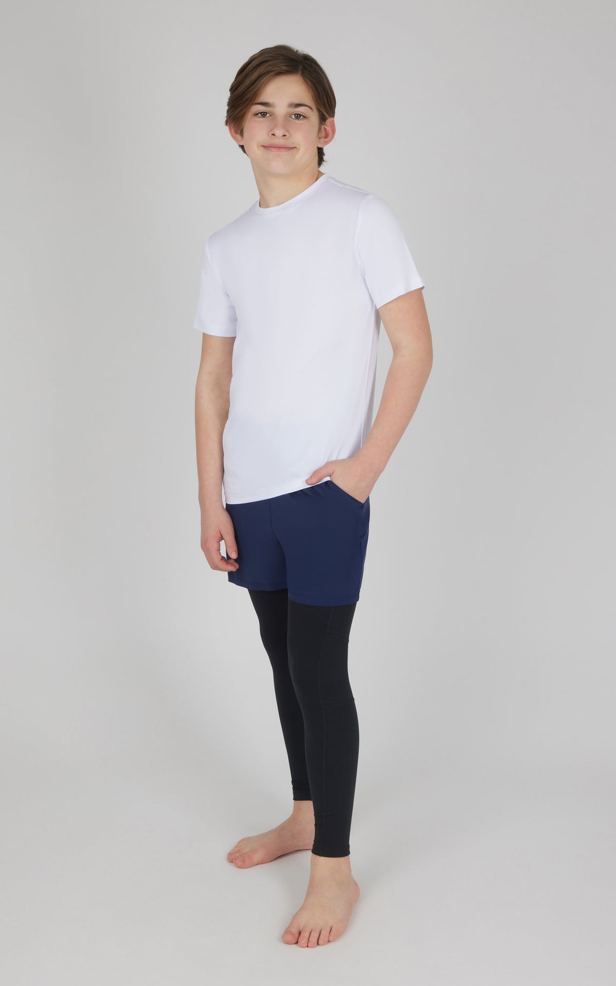 90 Degree by Reflex Boys 2 PK Running Short and Legging
