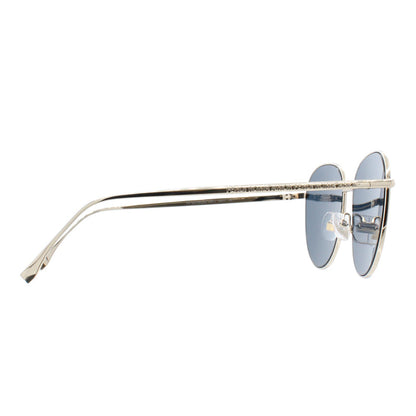 Fendi Blue Lens Gold Tone Women's Sunglasses 0379/G/S