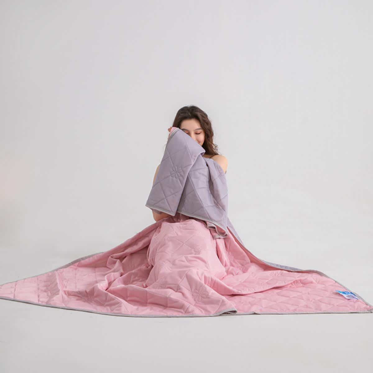 Dual-Sided Cooling Throw Blanket