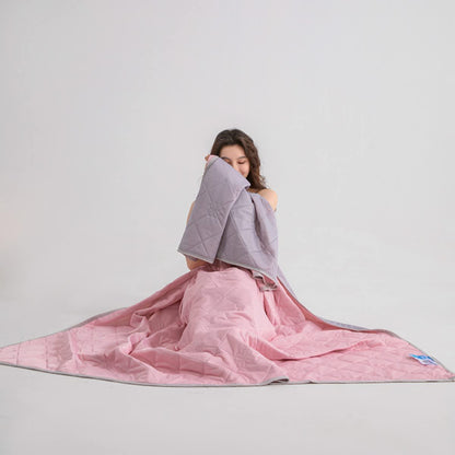 Dual-Sided Cooling Throw Blanket