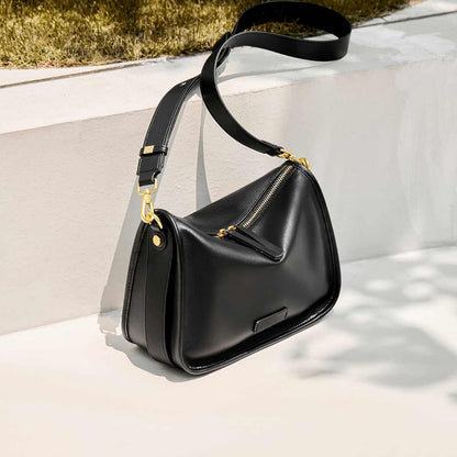 Classic Julie Leather Slouch Shoulder Bag