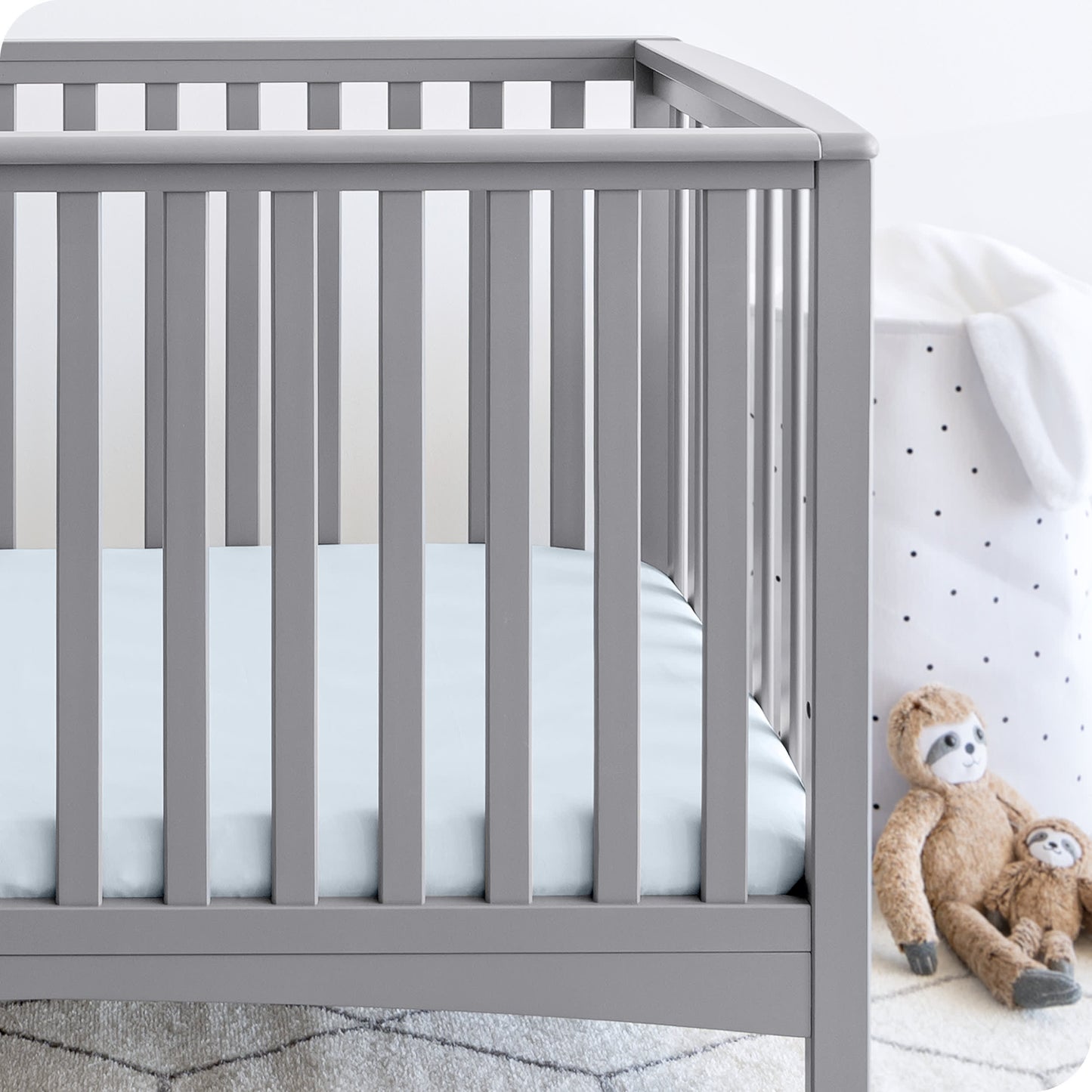 Bare Home Fitted Crib Microfiber Sheet