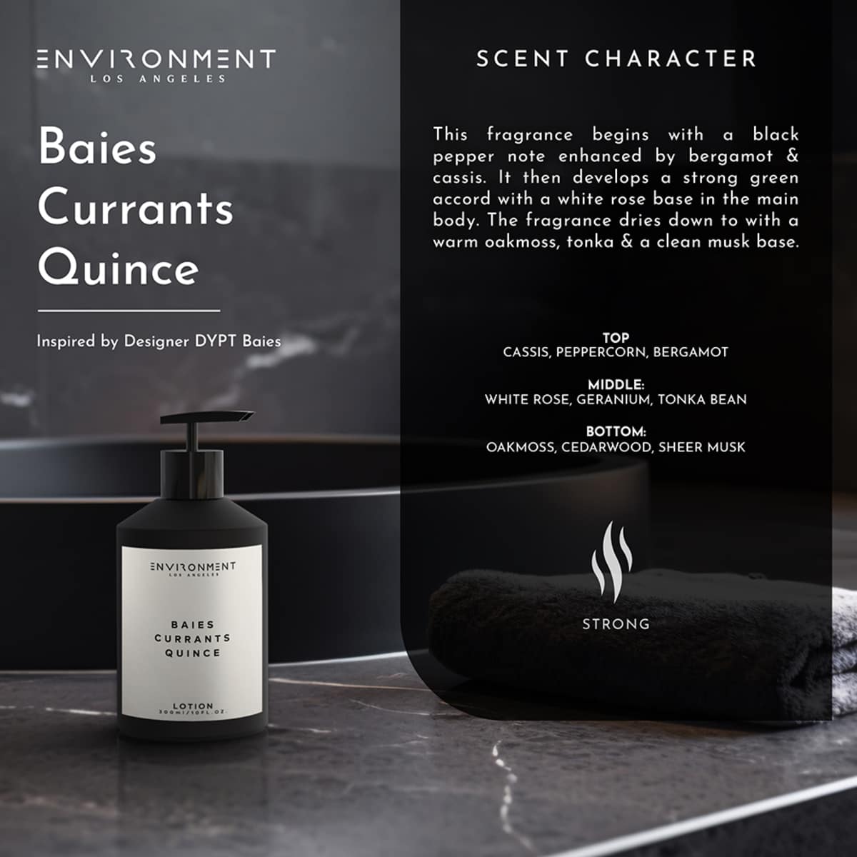 ENVIRONMENT 300mL Lotion Baies Currants Quince
