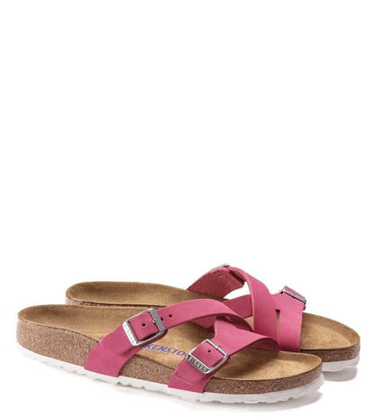 Birkenstock Yao Soft Footbed Nubuck Leather Fuchsia Tulip