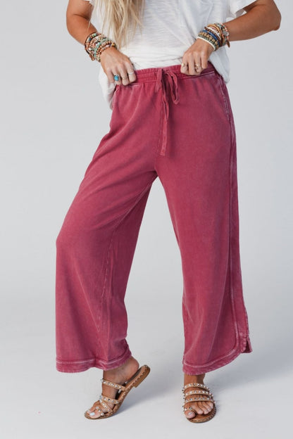 ✨So Comfy Wide Leg Pant Cropped Length