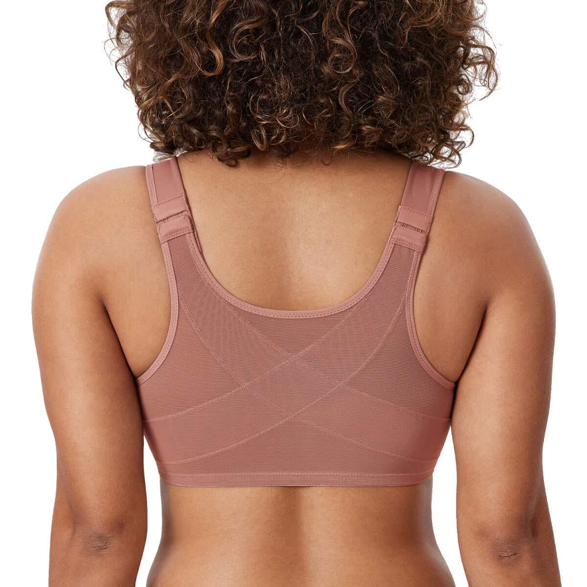 Front Closure Posture Support Underwire Plunge Bra
