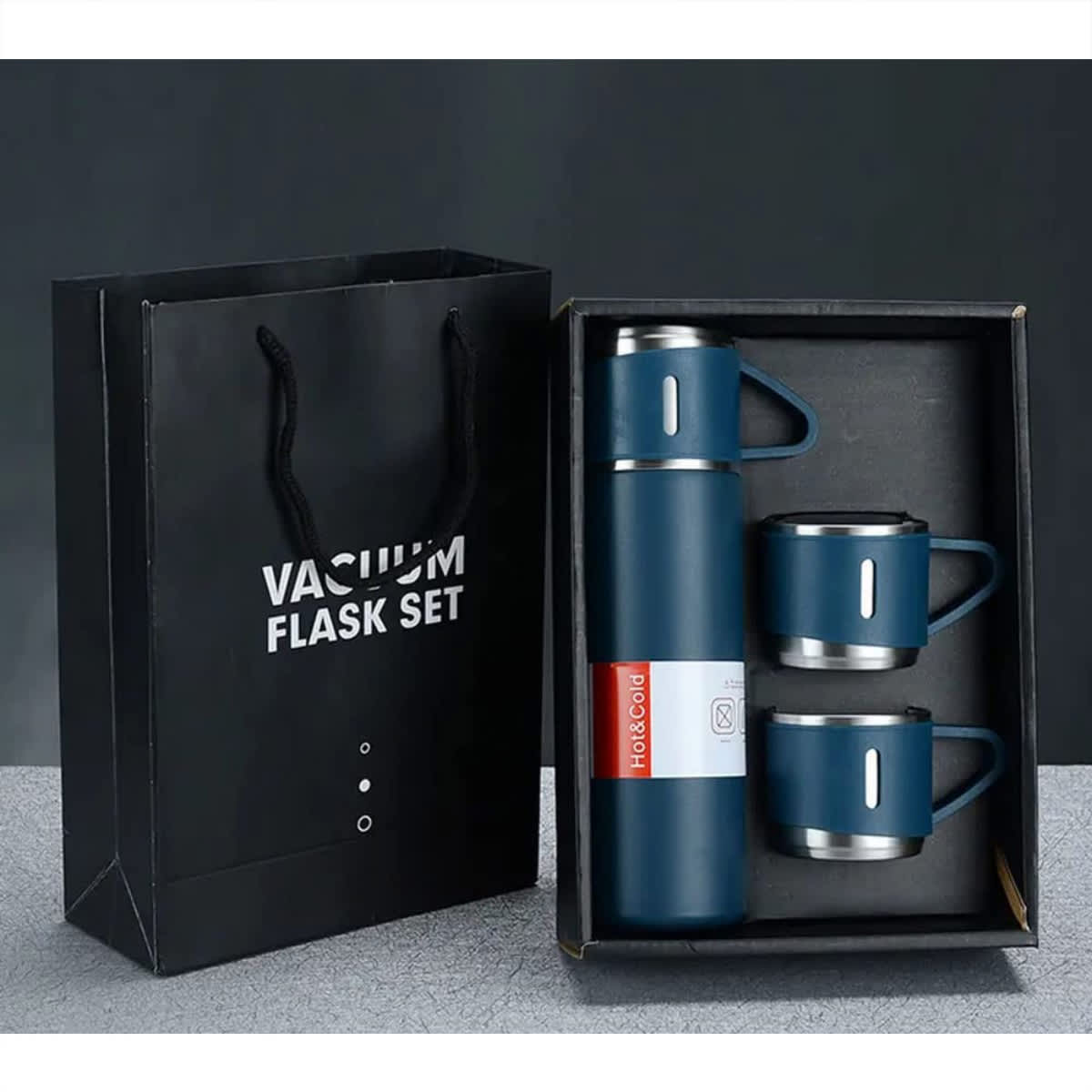500ml Vacuum Insulated Stainless Steel Thermos with 3 Lids