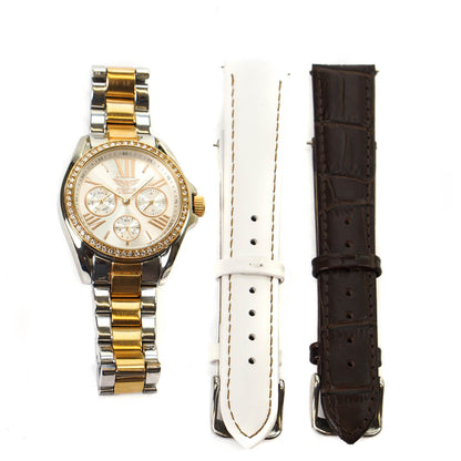 Aviator Ladies Watch Rose Gold & Steel  AVX5701L28 With 3 Straps