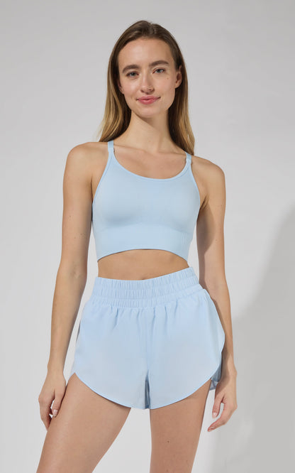 90 Degree by Reflex Seamless Rib Verta Bra & Lightstreme Running Short