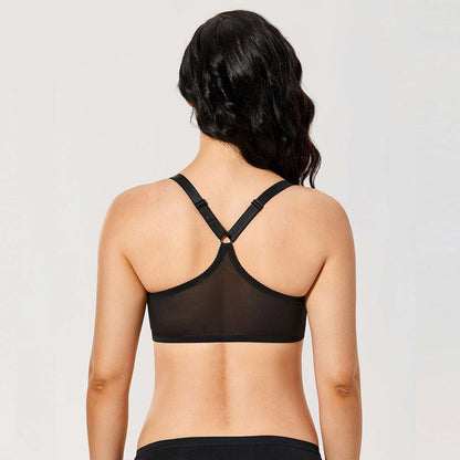 Front Closure Lace Underwire Full Coverage Bra
