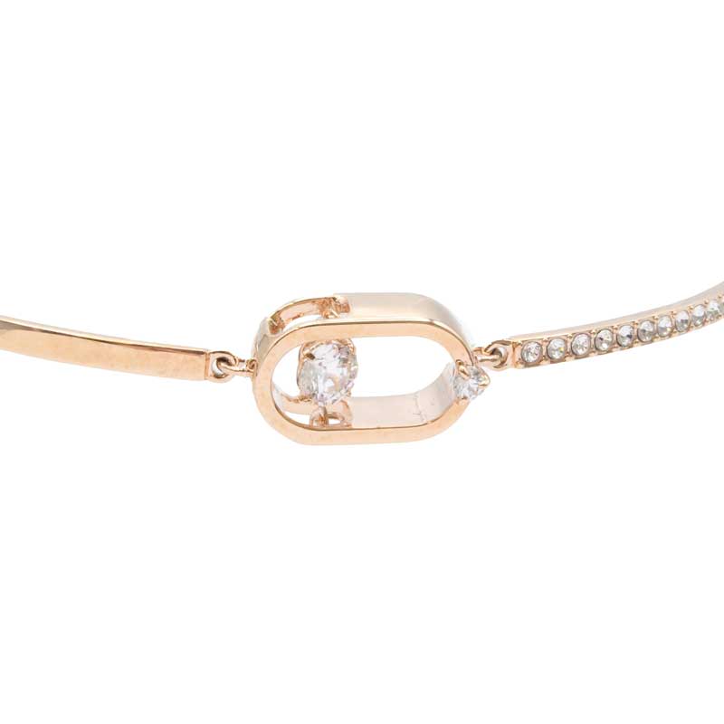 Swarovski Sparkling Dance Rose Gold Bangle Bracelet