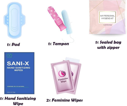 Feminine Hygiene Kits Pack of 10 (Light Rose)