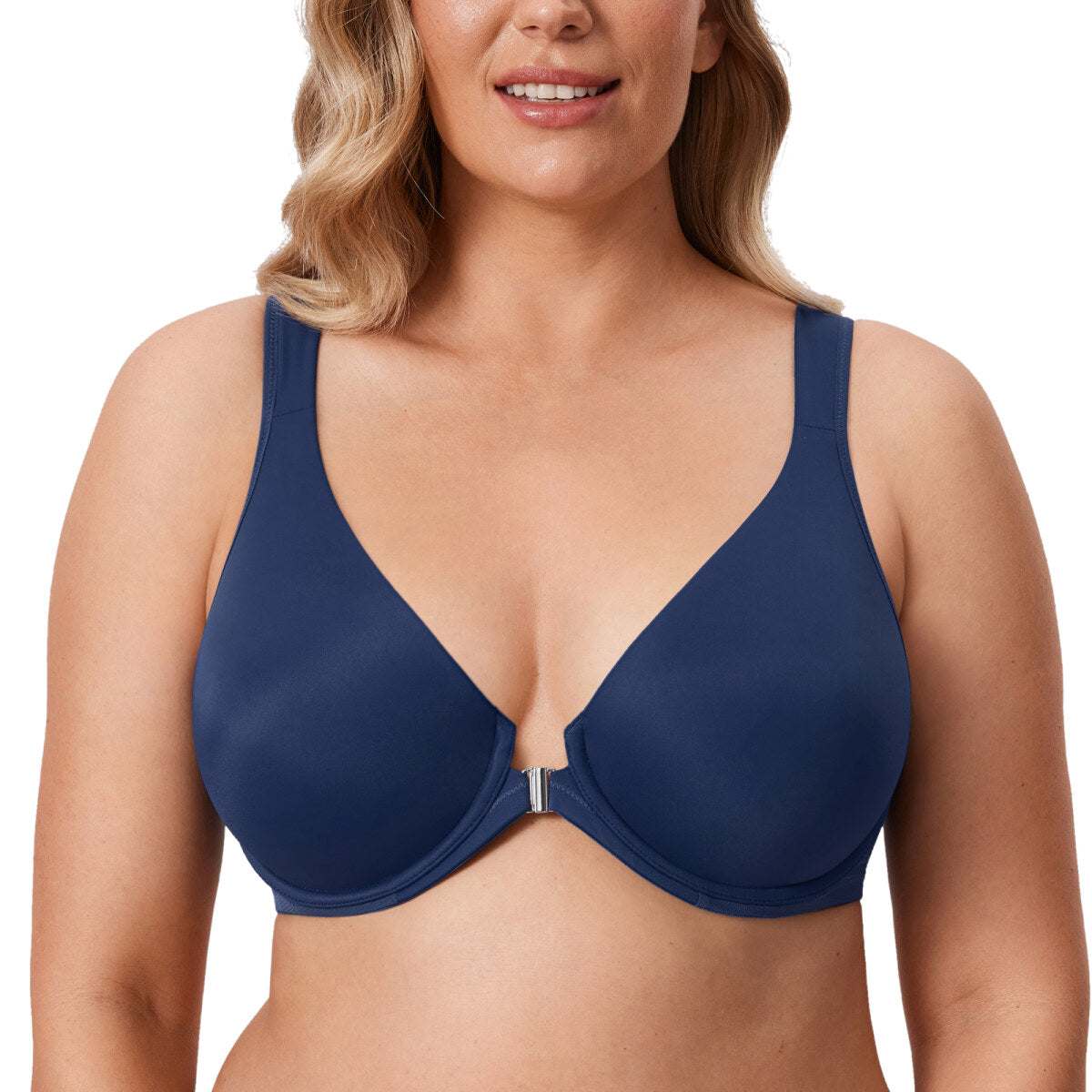 Front Closure Posture Support Underwire Plunge Bra