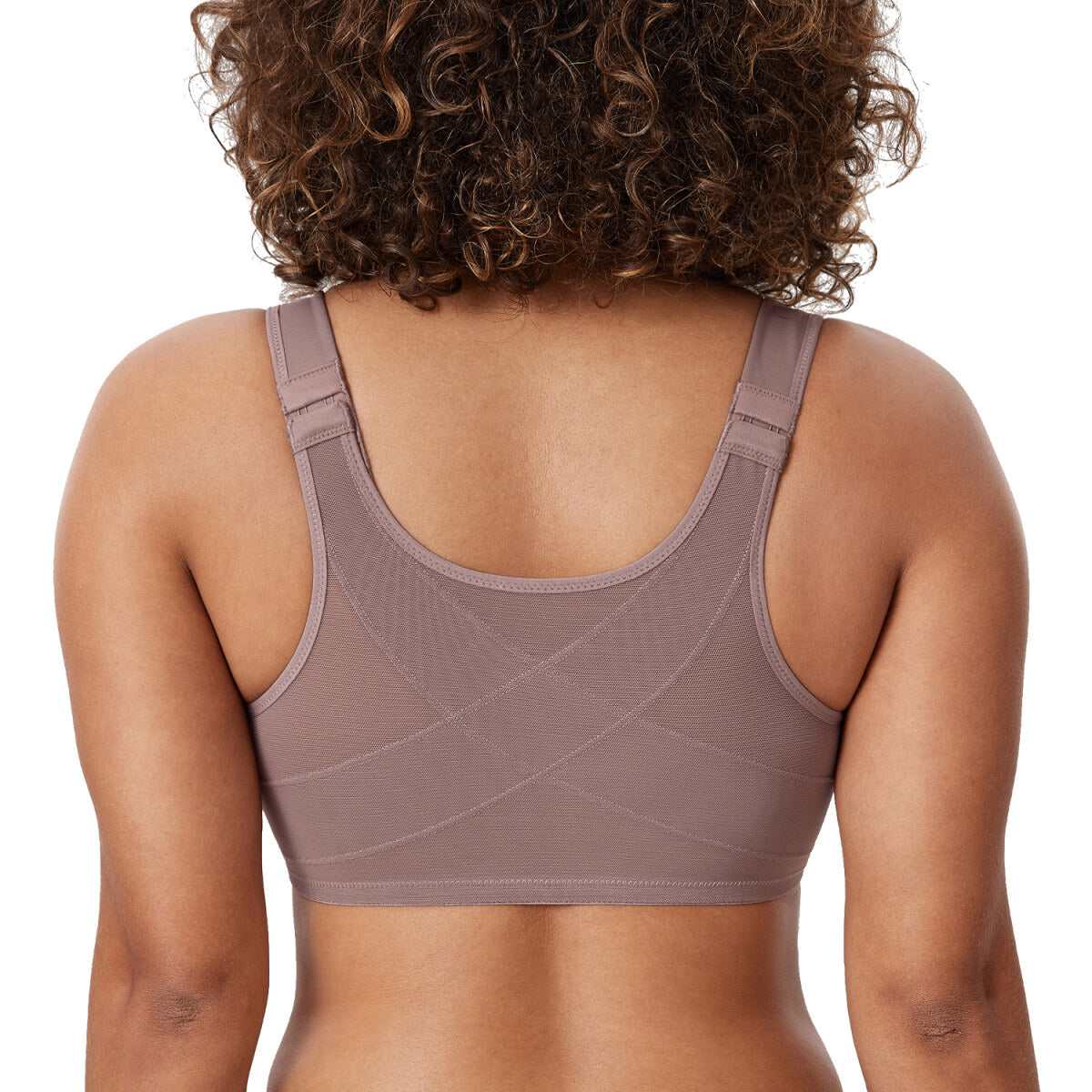 Front Closure Posture Support Underwire Plunge Bra