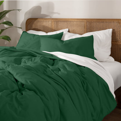 Bare Home Organic Cotton Jersey Duvet Cover Set