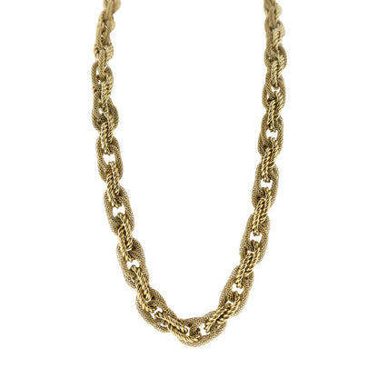 21k Gold Necklace Plated Stainless Steel Leoni Storm