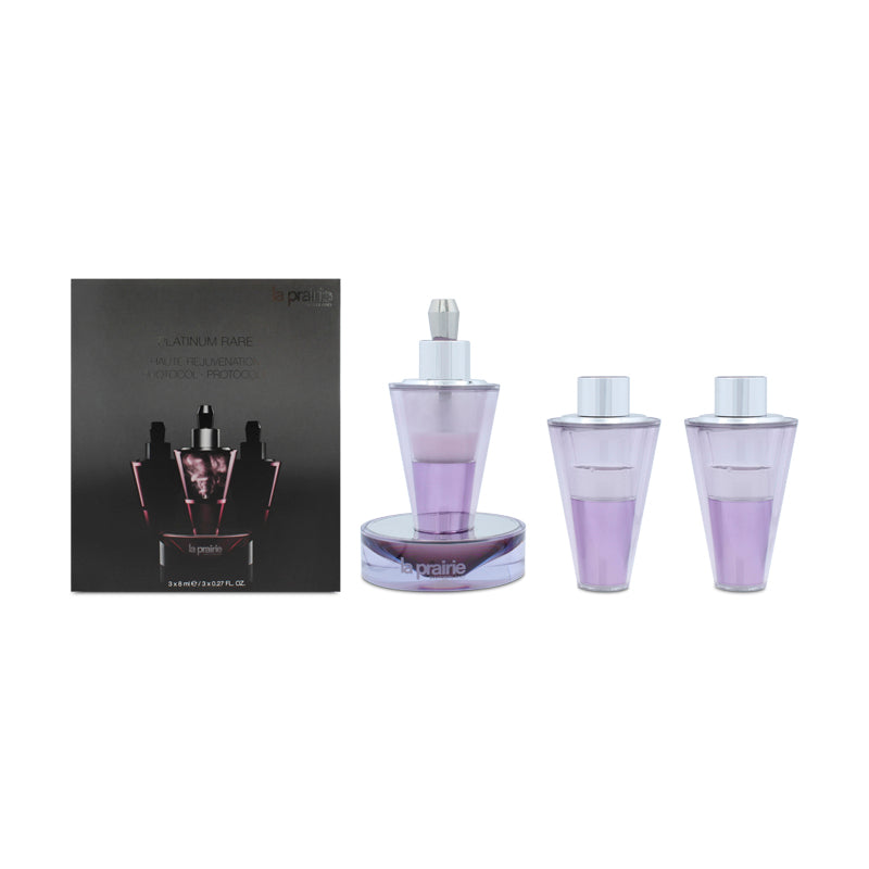 La Prairie Serum Platinum Rare Protocol Skincare Set 3 x 8ml  (Blemished Clearance)