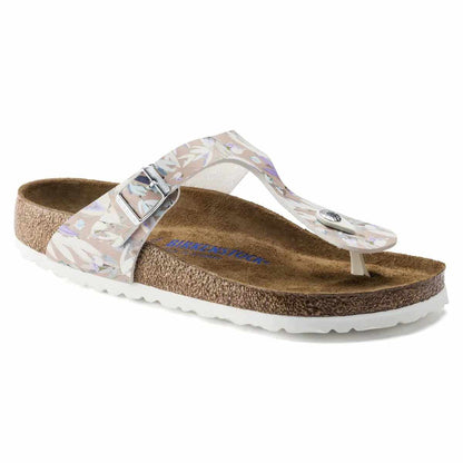 Birkenstock Gizeh Soft Footbed Birko-Flor Floral Fades Crystal Rose