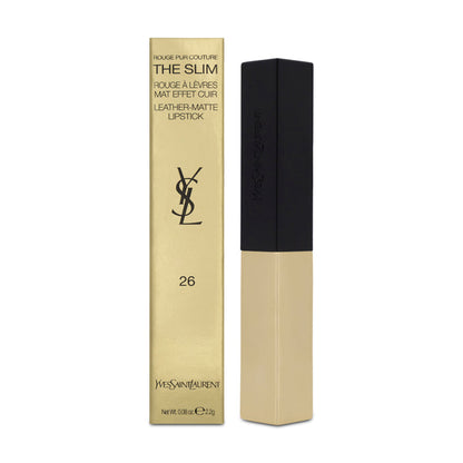 Yves Saint Laurent The Slim Leather-Matte Lipstick 26 Rouge Mirage