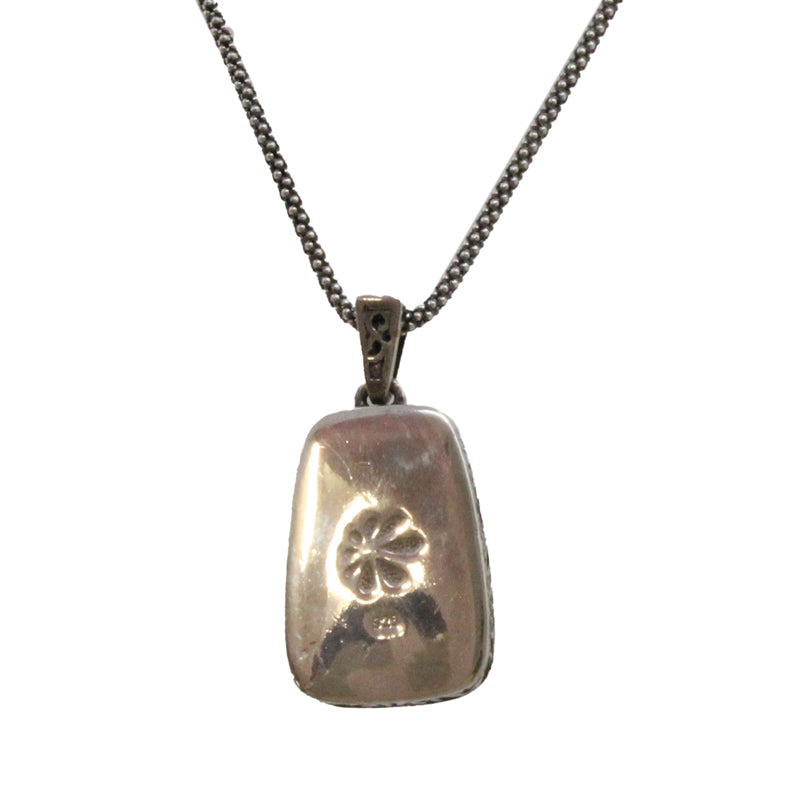 Larimar Stone Sterling Silver Petite Hanna Necklace By Marahlago