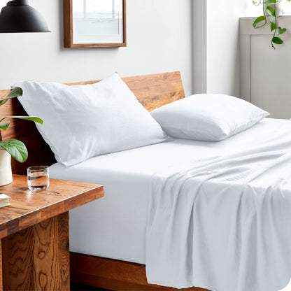 Bare Home Washed Microfiber Sheet Set