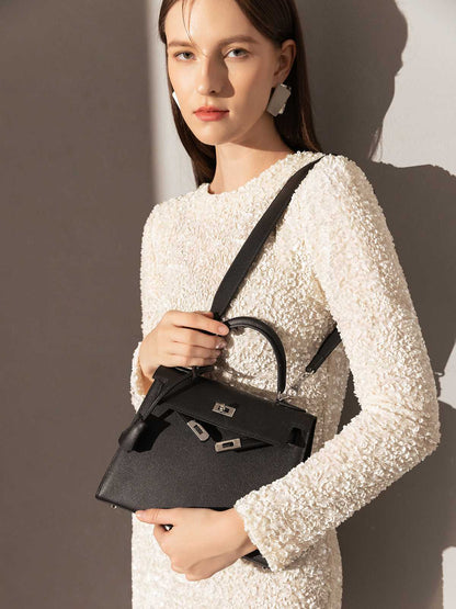 Clifton Leather Top Handle Bag