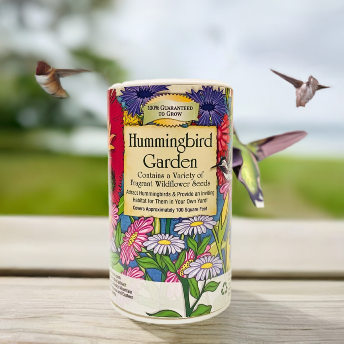 Gifts That Bloom Hummingbird Shaker Can