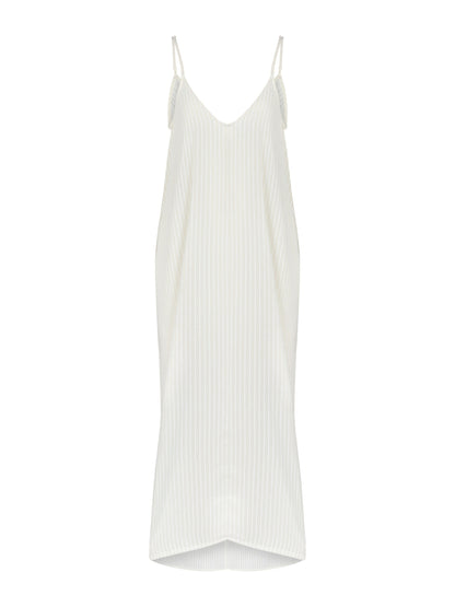 Yaz Dress (White Stripes)