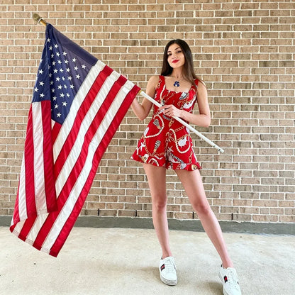 Embroidered Stars American Flag