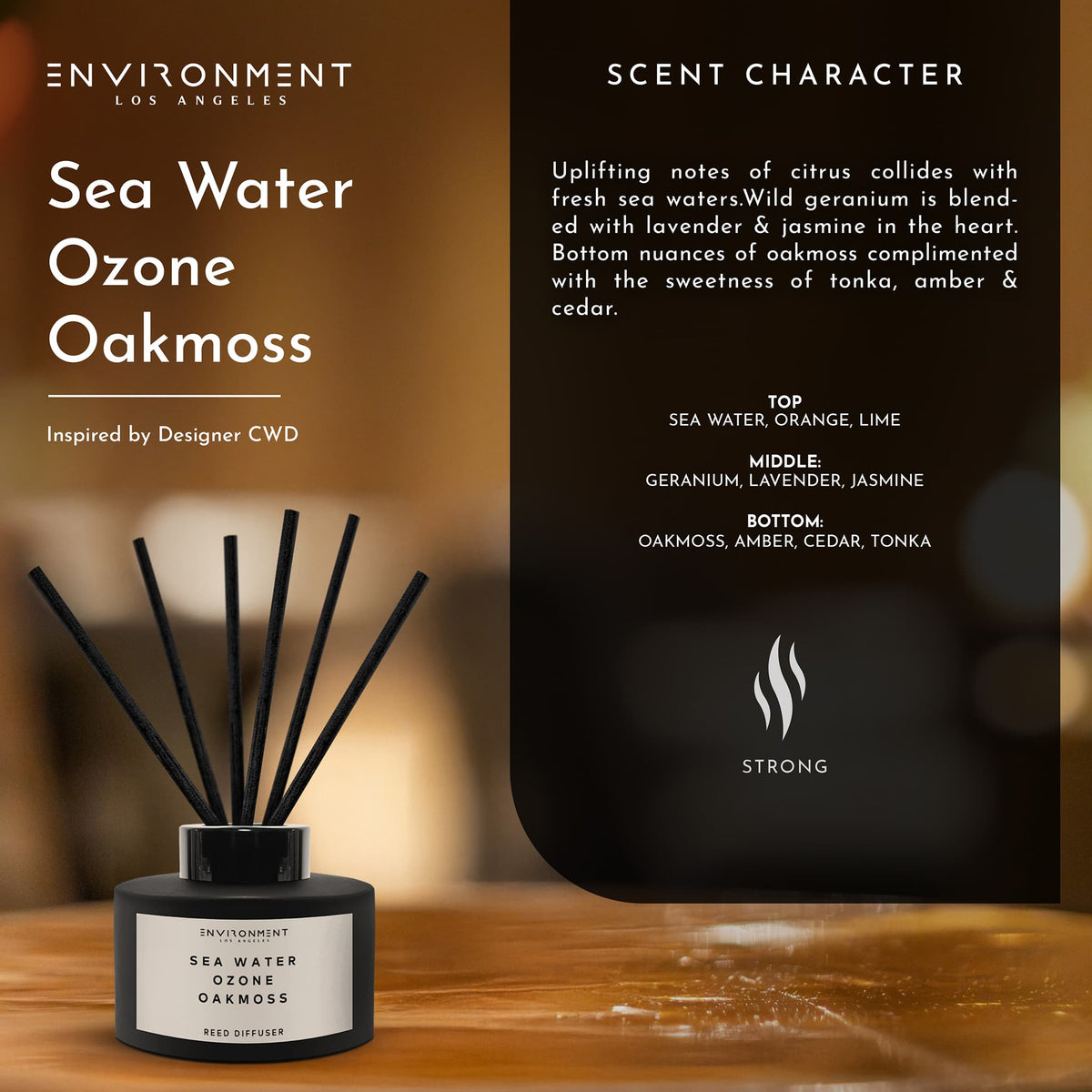 ENVIRONMENT 200mL Reed Diffuser Baies Currants Quince